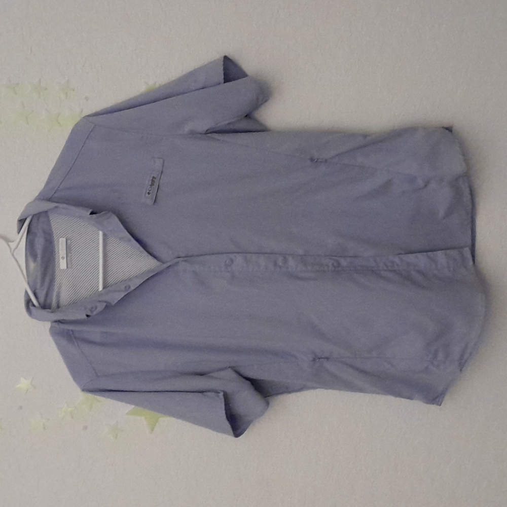 Columbia Omni-Shade lavender womens button up